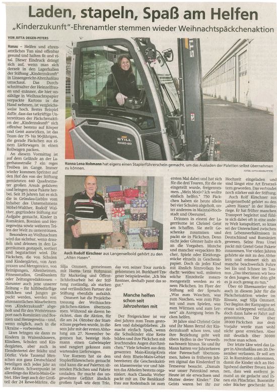 Tausende Päckchen für Bedürftige